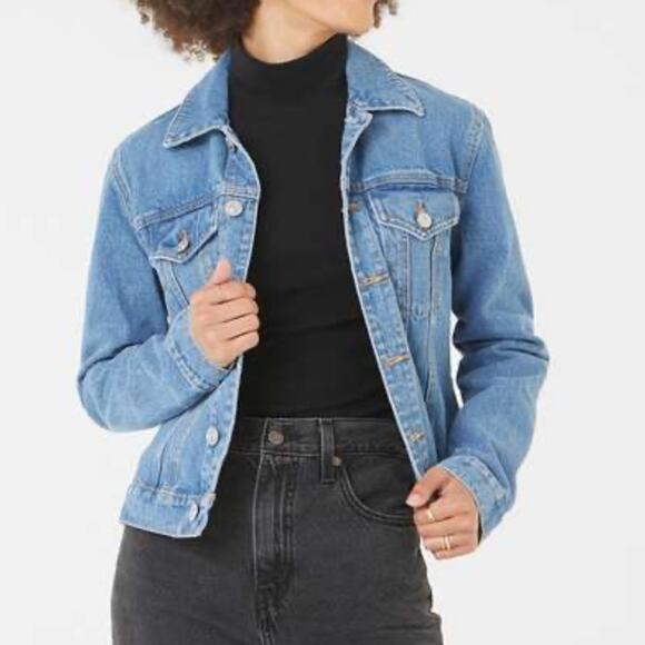 Hudson Jeans Trucker Denim Jacket - Picture 1 of 8